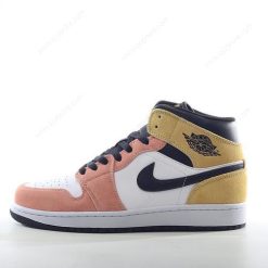 Nike Air Jordan 1 Mid SE ‘Hvit Svart Gul’ Sko DX4365-800