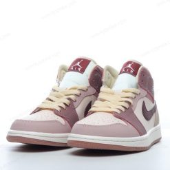 Nike Air Jordan 1 Mid SE ‘Rosa Beige Rød’ Sko DO7440-821