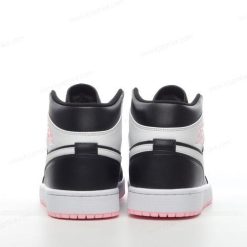 Nike Air Jordan 1 Mid ‘Svart Hvit Rosa’ Sko 555112-061