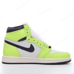 Nike Air Jordan 1 Retro High OG ‘Svart Lys Grønn’ Sko 555088-702