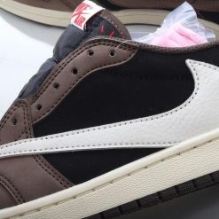 Nike Air Jordan 1 Retro Low OG ‘Svart Hvit Khaki’ Sko CQ4277-001