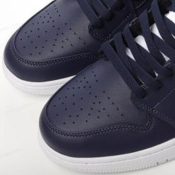 Nike Air Jordan 1 Retro Mid ‘Mørk Blå Hvit’ Sko 554724-402