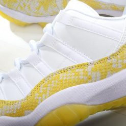 Nike Air Jordan 11 Low ‘Hvit Gul’ Sko AH7860-107