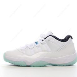 Nike Air Jordan 11 Low ‘Hvit Svart Blå’ Sko AV2187-117