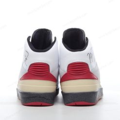 Nike Air Jordan 2 Mid SP x Off-White ‘Hvit Rød Grå Svart’ Sko DJ4375-101