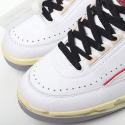 Nike Air Jordan 2 Retro Low SP x Off-White ‘Hvit Rød Grå’ Sko DJ4375-106