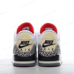 Nike Air Jordan 3 Retro ‘Hvit Grå Rød’ Sko 136064-102