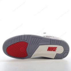 Nike Air Jordan 3 Retro ‘Hvit Grå Rød’ Sko 136064-105
