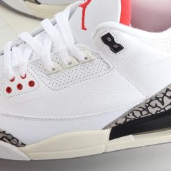 Nike Air Jordan 3 Retro ‘Hvit Grå Rød’ Sko 136064-105