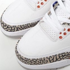 Nike Air Jordan 3 Retro ‘Hvit Oransje Grå’ Sko 136064-148