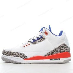 Nike Air Jordan 3 Retro ‘Hvit Oransje Grå’ Sko 136064-148