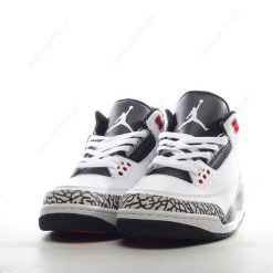 Nike Air Jordan 3 Retro ‘Hvit Svart Grå’ Sko 398614-123