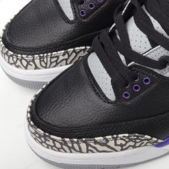 Nike Air Jordan 3 Retro ‘Svart Grå Hvit Lilla’ Sko CT8532-050