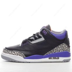 Nike Air Jordan 3 Retro ‘Svart Grå Hvit Lilla’ Sko CT8532-050