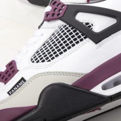 Nike Air Jordan 4 Retro ‘Hvit Svart Grå Lilla’ Sko CZ5624-100