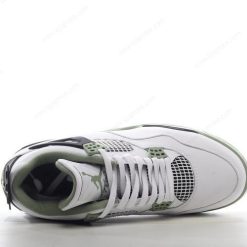 Nike Air Jordan 4 Retro ‘Hvit Svart Grønn’ Sko AQ9129-103