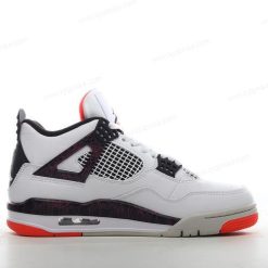 Nike Air Jordan 4 Retro ‘Hvit Svart Rød Oransje’ Sko 308497-116