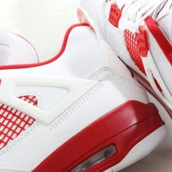 Nike Air Jordan 4 Retro ‘Hvit Svart Rød’ Sko 308497-106
