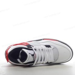 Nike Air Jordan 4 Retro ‘Hvit Svart Rød’ Sko BQ7669-161