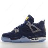 Nike Air Jordan 4 Retro ‘Mørk Blå Gyllen Hvit’ Sko 1036660