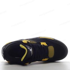Nike Air Jordan 4 Retro ‘Svart Gul’ Sko 308497-008