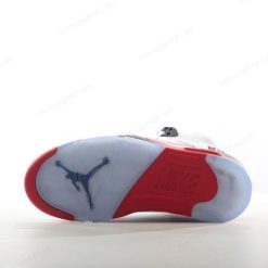 Nike Air Jordan 5 Retro ‘Hvit Rød Svart’ Sko 136027-120