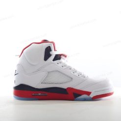 Nike Air Jordan 5 Retro ‘Hvit Rød Svart’ Sko 136027-120