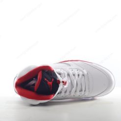 Nike Air Jordan 5 Retro ‘Hvit Rød Svart’ Sko 136027-120