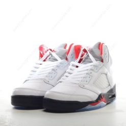 Nike Air Jordan 5 Retro ‘Hvit Rød Svart’ Sko 440888-100