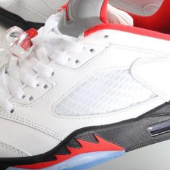 Nike Air Jordan 5 Retro ‘Hvit Rød Svart Sølv’ Sko 440890-102