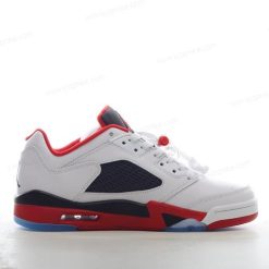 Nike Air Jordan 5 Retro ‘Hvit Svart Rød’ Sko 819171-101