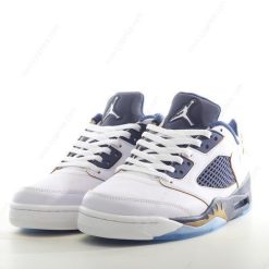 Nike Air Jordan 5 Retro ‘White Gold Navy’ Sko 819171-135