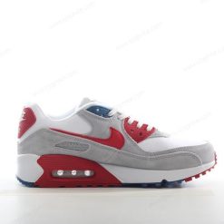 Nike Air Max 90 ‘Grå Hvit Rød’ Sko DQ8235-001