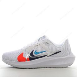 Nike Air Zoom Pegasus 40 ‘Hvit Oransje Svart Blå’ Sko FB8866-100
