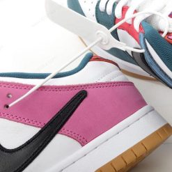 Nike SB Dunk Low Pro QS ‘Hvit Svart Rød Rosa’ Sko DH7695-100