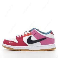 Nike SB Dunk Low Pro QS ‘Hvit Svart Rød Rosa’ Sko DH7695-100